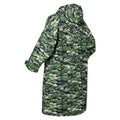 Cactus Green - Lifestyle - Regatta Unisex Adult Camouflage Oversized Changing Robe