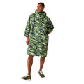 Cactus Green - Pack Shot - Regatta Unisex Adult Camouflage Oversized Changing Robe
