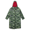 Cactus Green - Front - Regatta Unisex Adult Camouflage Oversized Changing Robe
