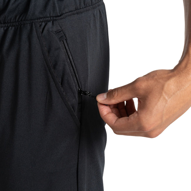 Black - Side - Dare 2B Mens Sprinted Jogging Bottoms