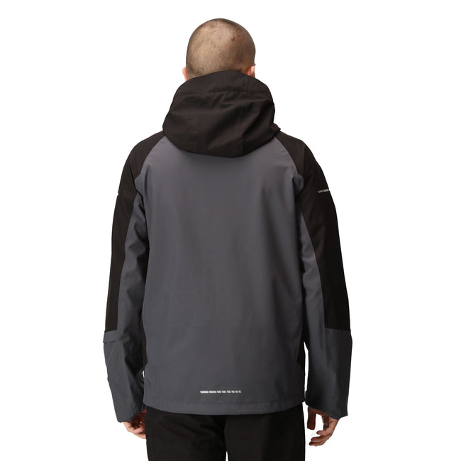 Seal Grey-Black - Lifestyle - Regatta Professional Mens Contrast Detail Waterproof Jacket