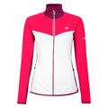 White-Neon Pink - Front - Dare 2B Womens-Ladies Core Stretch Midlayer