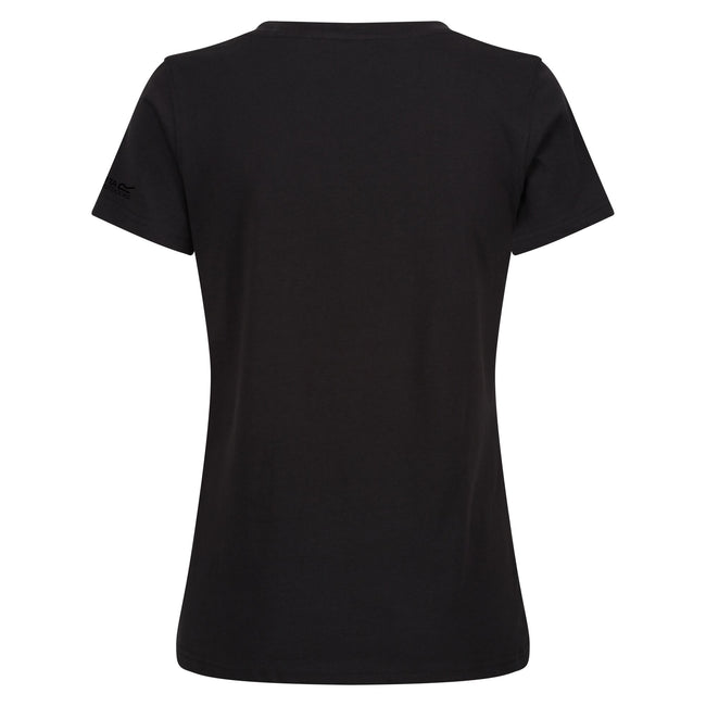 Black - Back - Regatta Womens-Ladies Fingal VIII Enjoy Every Moment T-Shirt