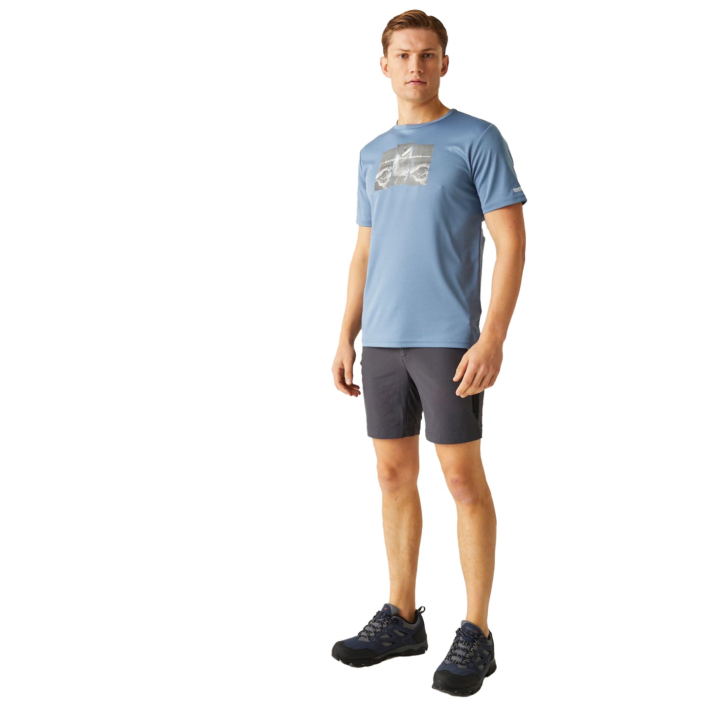 Coronet Blue - Close up - Regatta Mens Fingal VIII Ocean T-Shirt