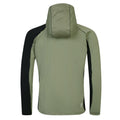 Oil Green-Green Algae-Black - Back - Dare 2B Mens Assimilate Core Stretch Hooded Midlayer