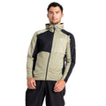 Oil Green-Green Algae-Black - Lifestyle - Dare 2B Mens Assimilate Core Stretch Hooded Midlayer