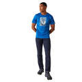 Oxford Blue - Close up - Regatta Mens Fingal VIII Sailboat Marl T-Shirt