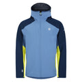 Coronet Blue-Moonlight Denim - Front - Dare 2B Mens Mountain Series Lite Colour Block Jacket