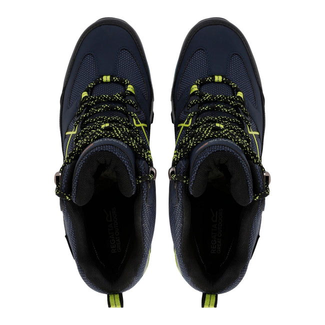 Navy-Lime Punch - Pack Shot - Regatta Mens Samaris III Walking Boots