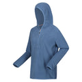 Coronet Blue - Side - Regatta Womens-Ladies Warriewood Microfleece Half Zip Hoodie