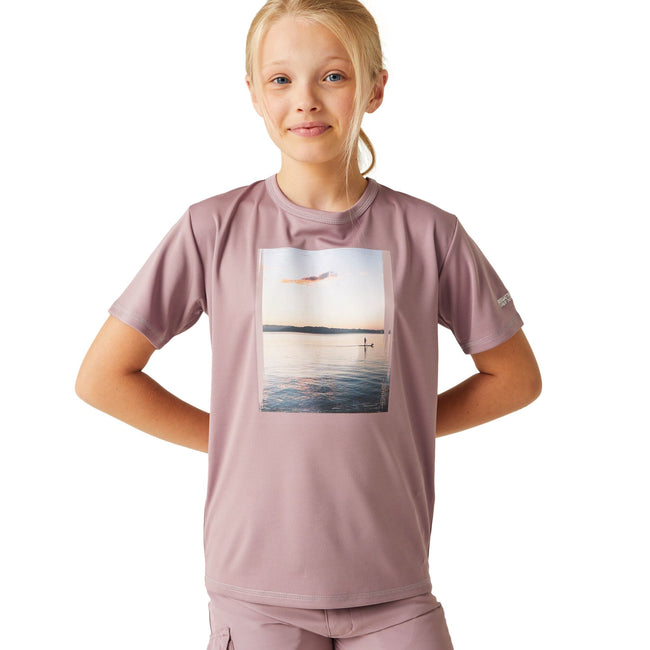 Heather - Lifestyle - Regatta Childrens-Kids Alvardo VIII Scenery T-Shirt