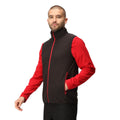 Black-Classic Red - Side - Regatta Professional Mens Fleece Gilet