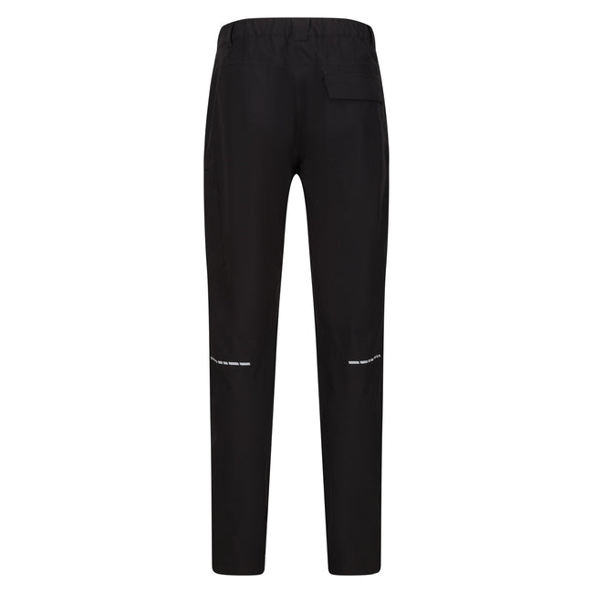 Black - Back - Regatta Professional Mens Stretch Waterproof Trousers