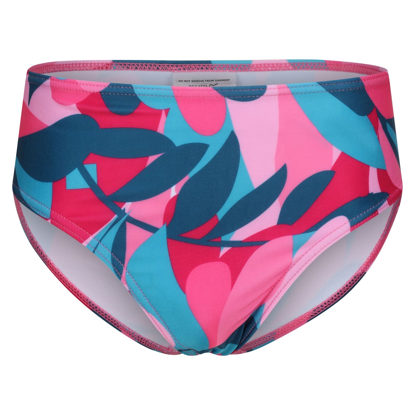 Tahoe Blue - Close up - Regatta Girls Dakaria II Tropical Leaves Bikini Set
