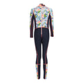 Navy - Back - Regatta Womens-Ladies Floral 3mm Thickness Wetsuit