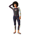 Navy - Lifestyle - Regatta Womens-Ladies Floral 3mm Thickness Wetsuit