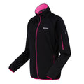 Black-Pink Potion - Side - Regatta Womens-Ladies Ravenhill Full Zip Fleece Top