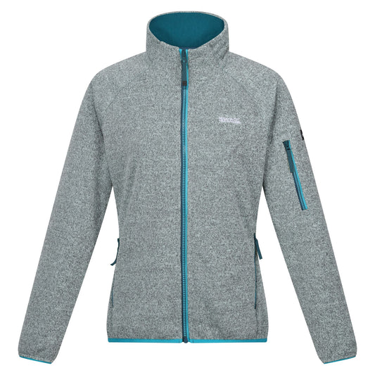 Bleached Aqua-Tahoe Blue - Front - Regatta Womens-Ladies Ravenhill Full Zip Fleece Top