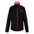 Black-Pink Potion - Front - Regatta Womens-Ladies Ravenhill Full Zip Fleece Top