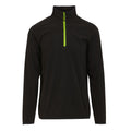 Black-Lime Green - Front - Regatta Professional Mens Half Zip Fleece Top