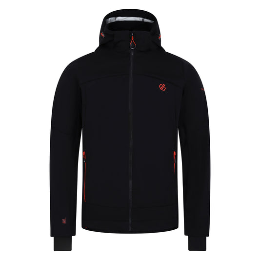 Black - Front - Dare 2B Mens Mountaineer Soft Shell Jacket