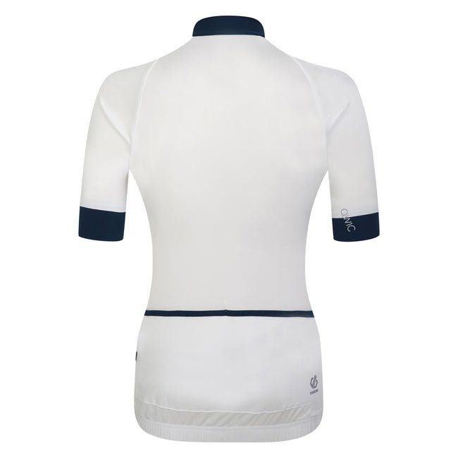 White - Back - Dare 2B Womens-Ladies Pedal Through It II Jersey