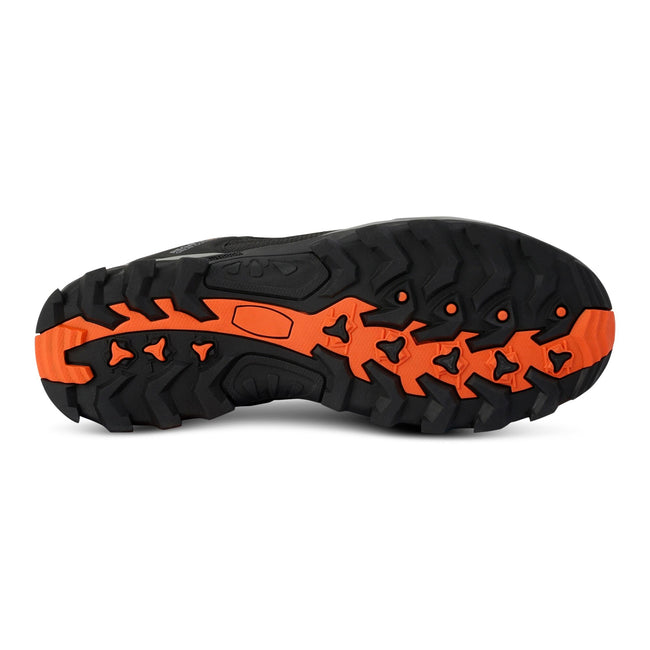 Granite-Blaze Orange - Pack Shot - Regatta Mens Samaris III Low Walking Shoes