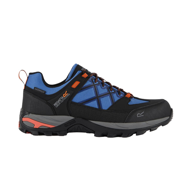 Olympian Blue-Black-Tango - Lifestyle - Regatta Mens Samaris III Low Walking Shoes
