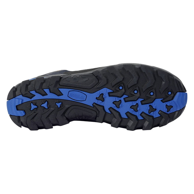 Navy-Snorkel Blue - Side - Regatta Mens Samaris III Low Walking Shoes