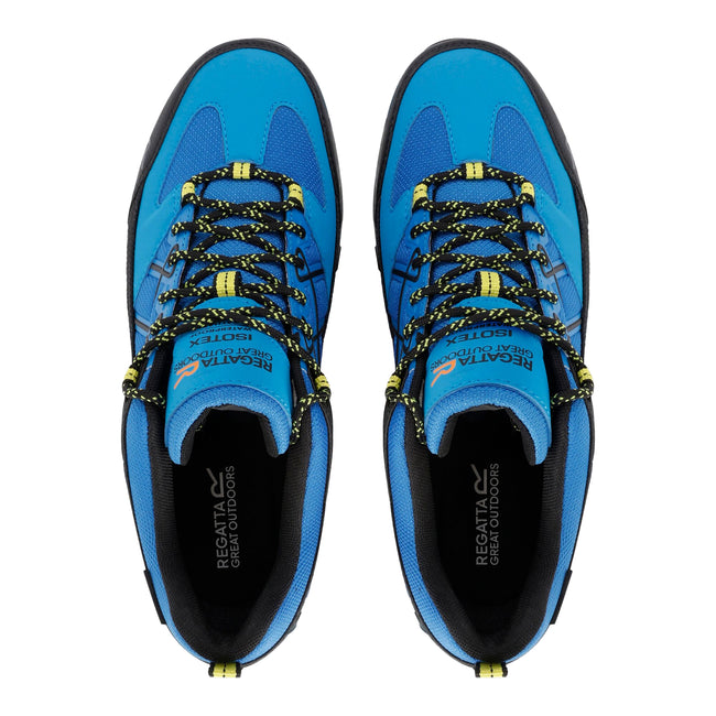 Blue-Lime Punch - Lifestyle - Regatta Mens Samaris III Low Walking Shoes