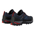 Navy-Rio Red - Back - Regatta Mens Samaris III Low Walking Shoes