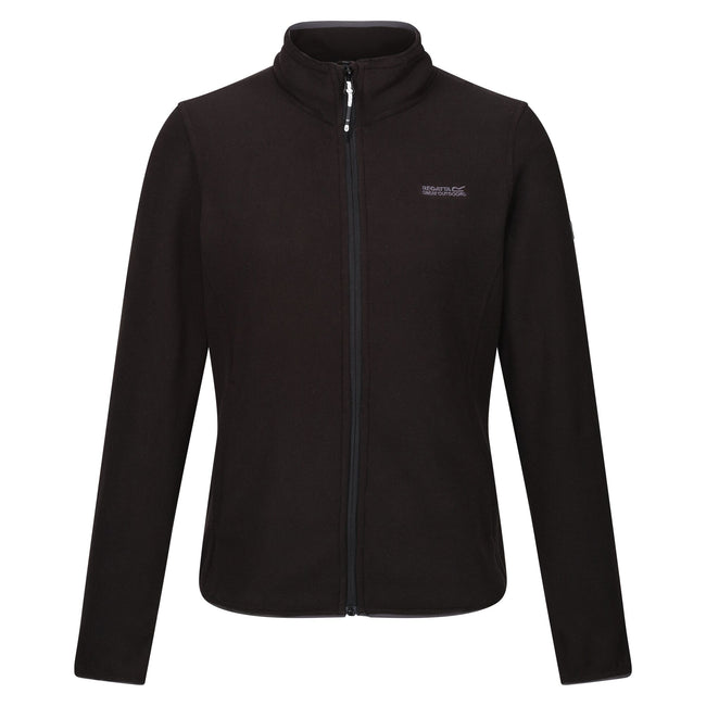 Black - Front - Regatta Womens-Ladies Clemence IV Full Zip Fleece