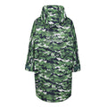 Cactus Green-Pink Potion - Back - Regatta Childrens-Kids Camouflage Waterproof Changing Robe