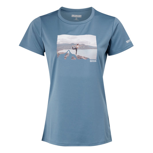 Coronet Blue - Front - Regatta Womens-Ladies Fingal VIII Yoga Pose T-Shirt
