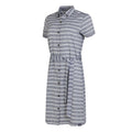 Navy-White - Side - Regatta Womens-Ladies Rema Striped Shirt Dress