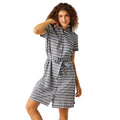 Navy-White - Lifestyle - Regatta Womens-Ladies Rema Striped Shirt Dress