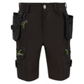 Black - Front - Regatta Professional Mens Detachable Holster Pocket Shorts