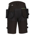 Black - Back - Regatta Professional Mens Detachable Holster Pocket Shorts