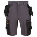 Iron-Black - Front - Regatta Mens Infiltrate Detachable Holster Pocket Shorts