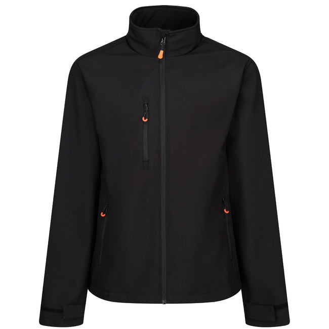 Black - Front - Regatta Professional Mens Thermogen Heated Soft Shell Jacket