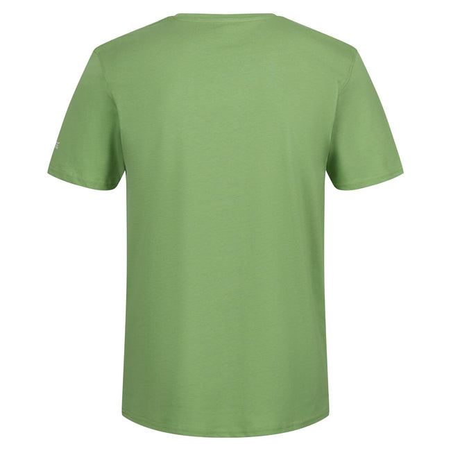 Piquant Green - Back - Regatta Mens Breezed IV Tree T-Shirt
