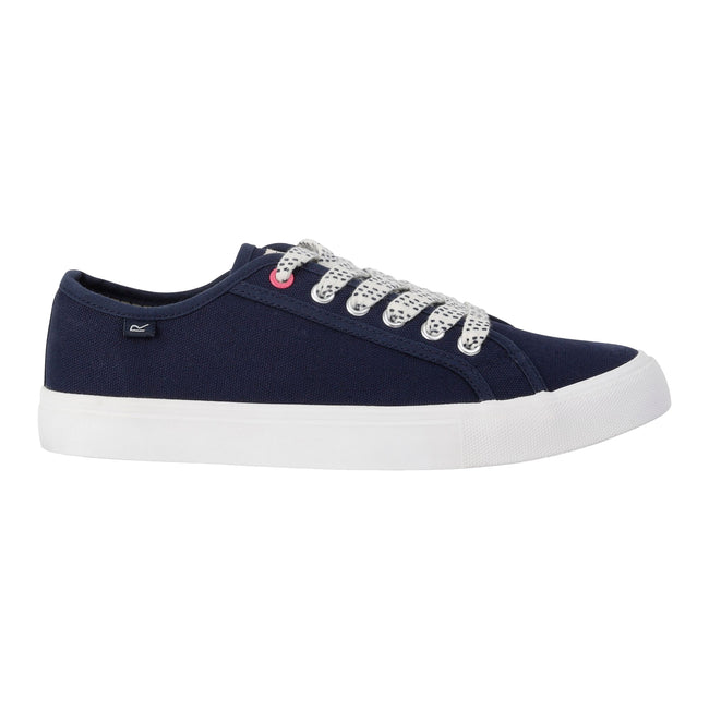 Navy - Side - Regatta Womens-Ladies Marine Pump Shoes