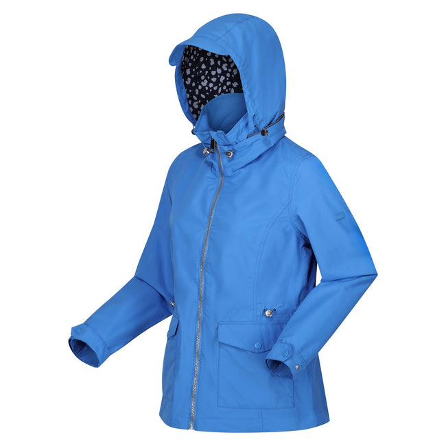 Sonic Blue - Side - Regatta Womens-Ladies Navassa Waterproof Jacket