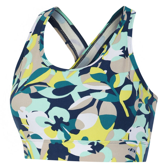 Moonlight Denim - Side - Dare 2B Womens-Ladies Swift II Petal Sports Bra