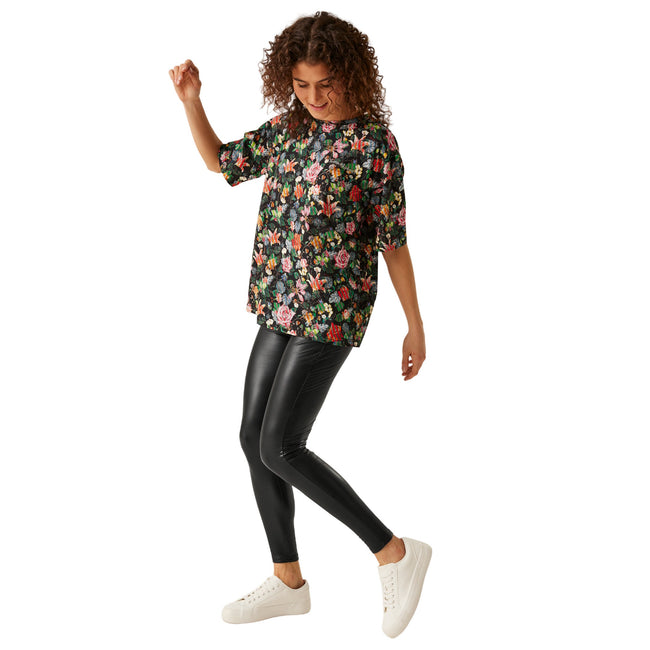 Black - Lifestyle - Regatta Womens-Ladies Christian Lacroix Vauvert PU Leggings