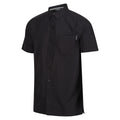 Ash-Black - Side - Regatta Mens Mindano VIII Patterned Shirt
