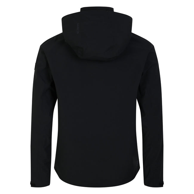 Black - Back - Dare 2B Mens Switch Out II Waterproof Jacket