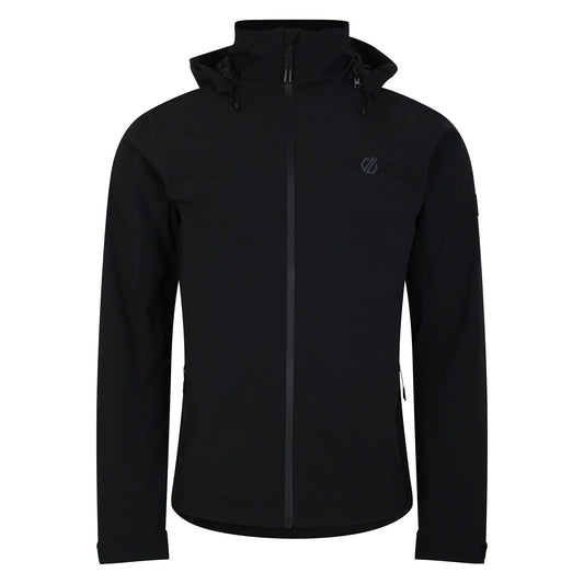 Black - Front - Dare 2B Mens Switch Out II Waterproof Jacket