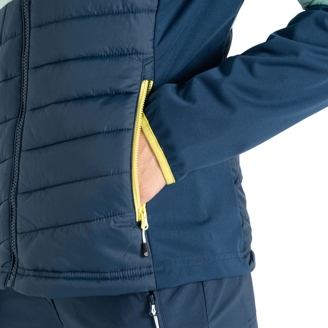 Mint Green-Moonlight Denim - Pack Shot - Dare 2B Womens-Ladies Lexan Hybrid Jacket