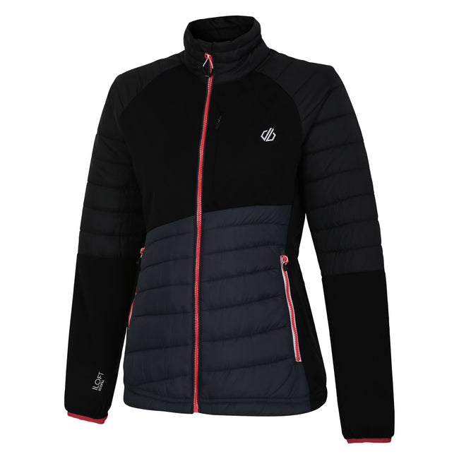 Black-Ebony - Side - Dare 2B Womens-Ladies Lexan Hybrid Jacket